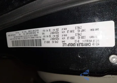 2014 Chrysler Town & Country Touring from USA, damaged, VIN 2C4RC1BGXER124837